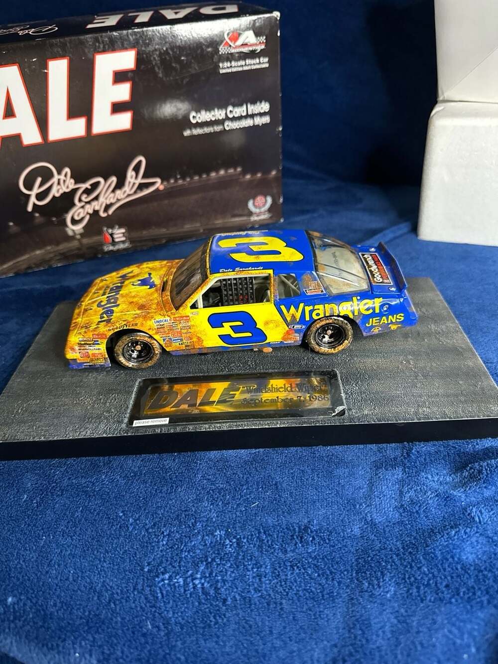 Motorsports Authentics Dale Earnhardt #3 Wrangler 1986 "Windshield Wiper" Raced